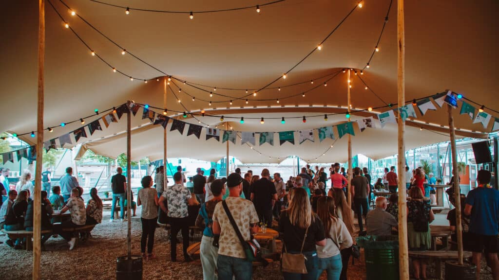 Bedrijfsfeest stretchtent